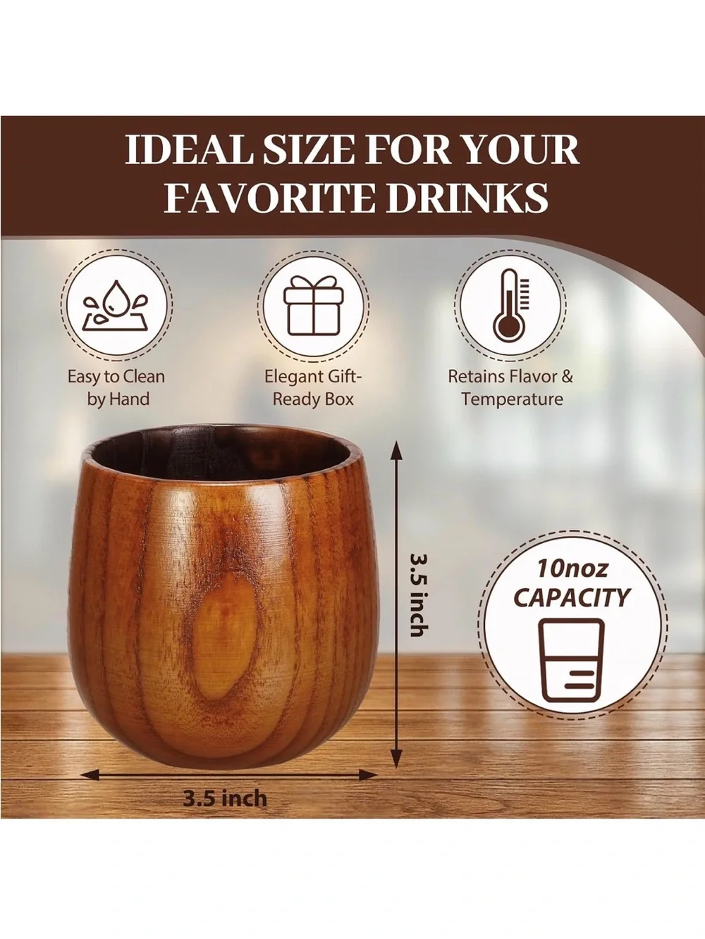 2 Handcrafted Charred Wooden Bourbon Whisky Tumblers with Stones - New in Box